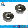 Chinese manufacturer in Stock Stainless steel Hex Head DIN6923 Flange nut